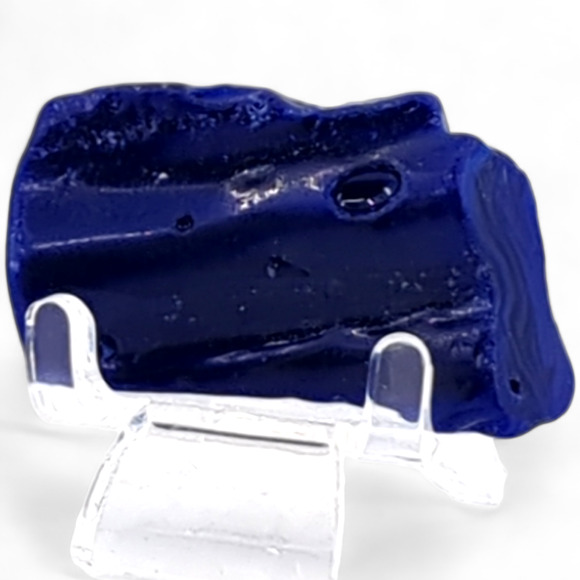 Cobalt Blue Opaque Art Glass Cullet Slag Glass #4S114 - Picture 1 of 6